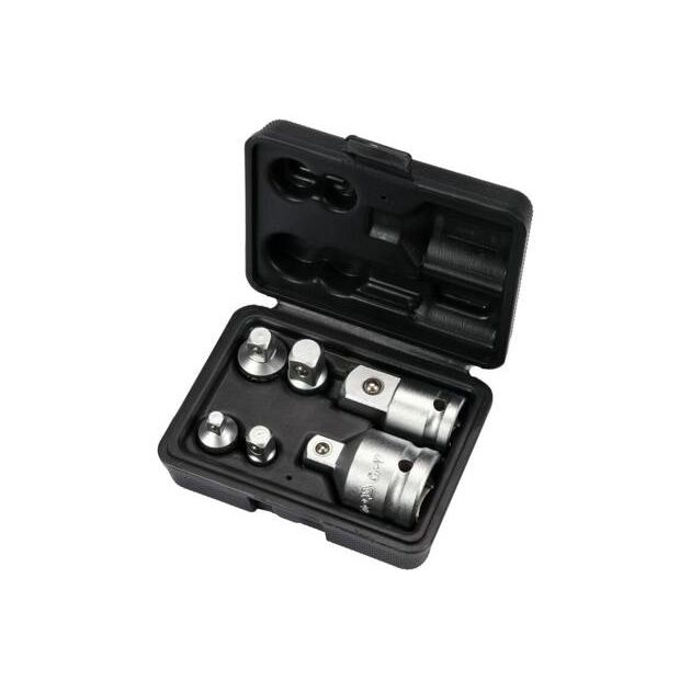 Набор редукционных переходников YATO для торцевых головок, 6 шт., фото , изображение 3 | SNABZHENIE.com.ua