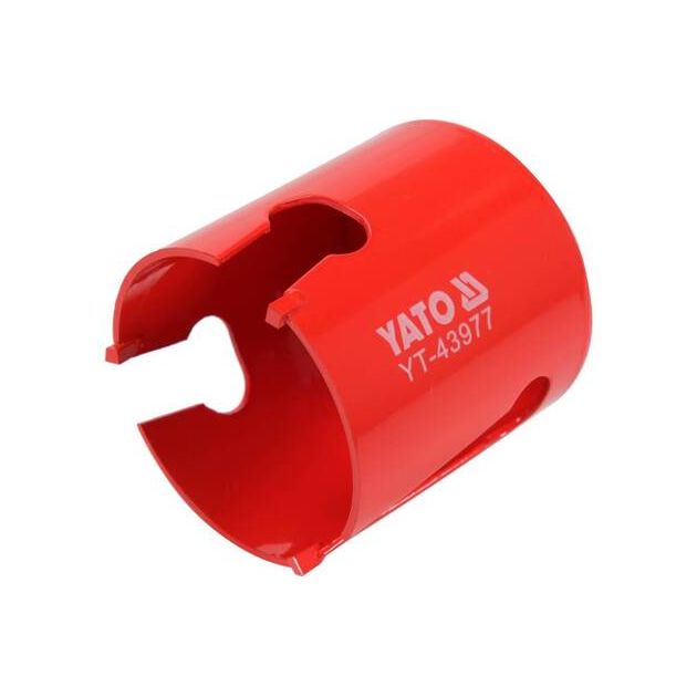 Сверло коронка по силікату, кераміці, плитах OSB YATO 60 x 60 мм, 5/8 - 18UNF (YT-43977), фото , зображення 3 | SNABZHENIE.com.ua Сверло коронка по силікату, кераміці, плитах OSB YATO 60 x 60 мм, 5/8 - 18UNF (YT-43977), фото , зображення 3 | SNABZHENIE.com.ua