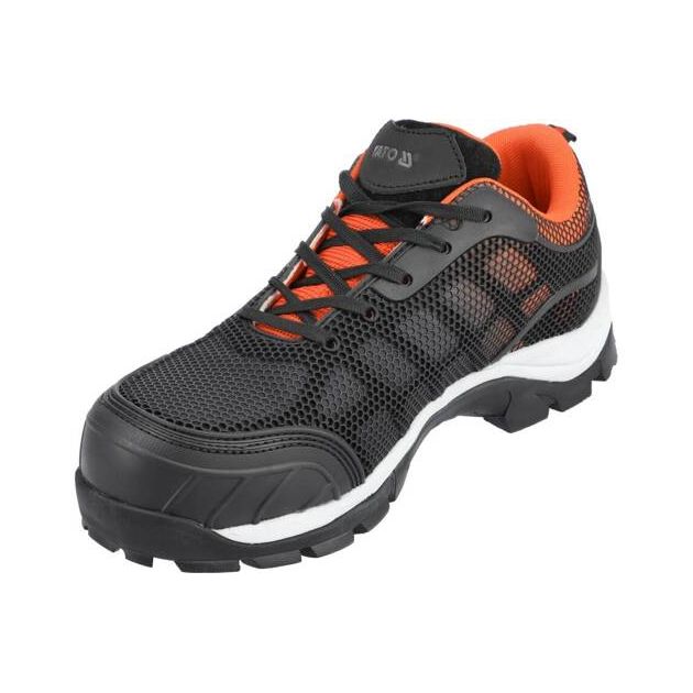 Кросівки робочі YATO POMPA S1P, розм. 36, поверхня з поліуретанової шкіри і сітки з гумовою підошвою, фото , зображення 3 | SNABZHENIE.com.ua