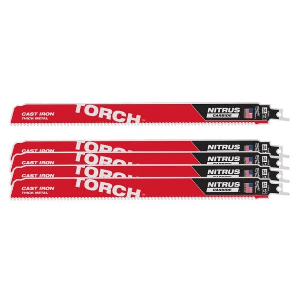 Полотно для сабельних пил TORCH CARBIDE NITRUS MILWAUKEE, 300х2,5мм, (5шт), (метал), фото  | SNABZHENIE.com.ua