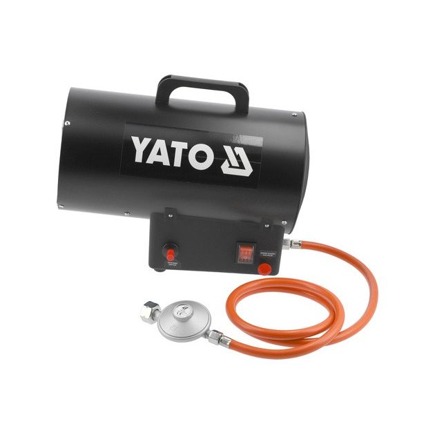 Нагрівач газовий YATO : 15 кВт, 230В, 25 Вт. з вентилятором, прод. 320 м³/год, фото , зображення 4 | SNABZHENIE.com.ua