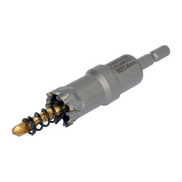 Сверло коронка по металу TCT YATO 20x103 мм, 6-гран. хвостовик 1/4, фото , зображення 2 | SNABZHENIE.com.ua