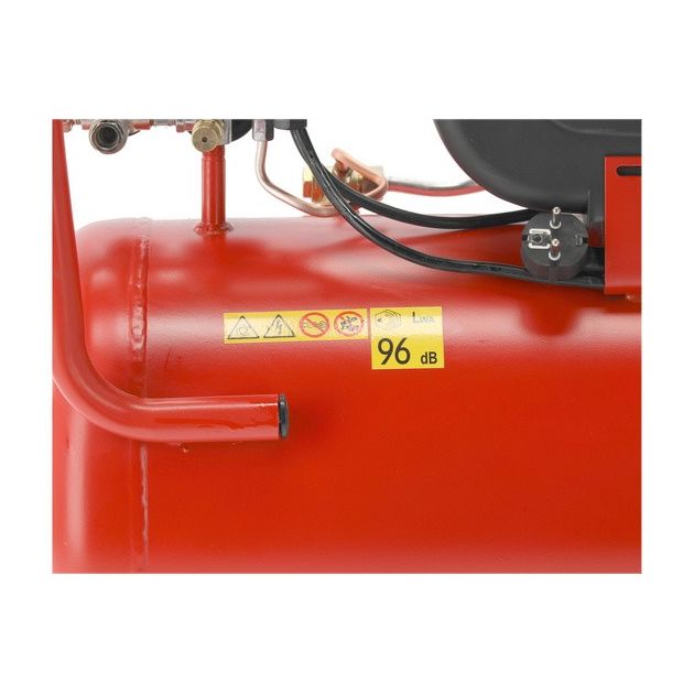 Компресор мережевий YATO 230 В, 1,5 кВт, тиск ≤ 8 Bar, подача повітря - 200 л/хв, ресивер - 50 л, фото , зображення 6 | SNABZHENIE.com.ua