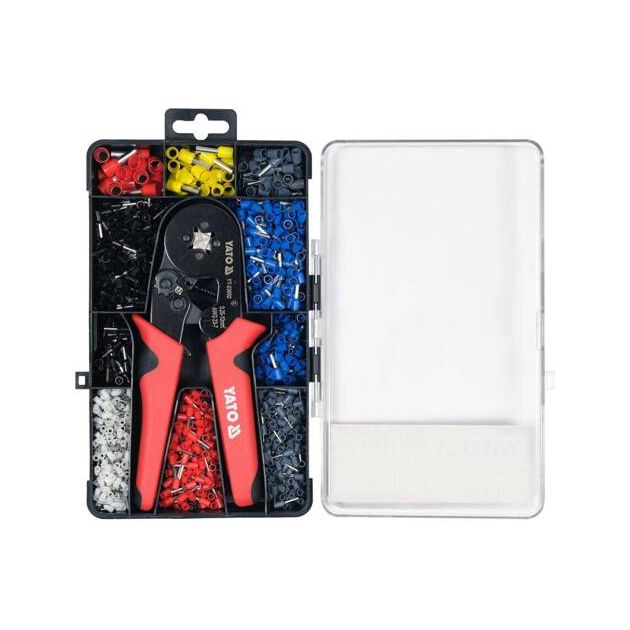 Кліщі YATO для затискання втулкових наконечників, 175мм, 0.25-10мм², фото , изображение 3 | SNABZHENIE.com.ua