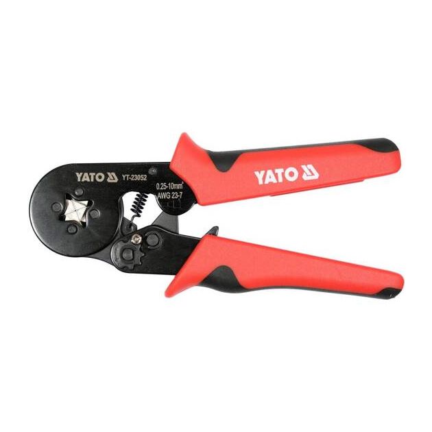 Кліщі YATO для затискання втулкових наконечників, 175мм, 0.25-10мм², фото , изображение 5 | SNABZHENIE.com.ua