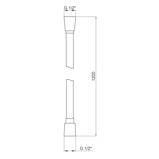 Акционный набор 2+1: Шланг для ручного душа Qtap Hadice QT054BL43073 Черный матовый, фото , изображение 2 | SNABZHENIE.com.ua Акционный набор 2+1: Шланг для ручного душа Qtap Hadice QT054BL43073 Черный матовый, фото , изображение 2 | SNABZHENIE.com.ua