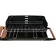 Гриль LUND прямоугольный угольный 46x27 см, 4 ножки, 2 полки, колеса, фото , изображение 4 | SNABZHENIE.com.ua