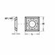 Нож HM - 14,0x14,0x1,2 мм HC35 d=8,50  Нож HM - 14,0x14,0x1,2 мм HC35 d=8,50