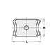 Нож HM 20,0x12,0x2,0mm HC05 d=4,0 R=1,0  Нож HM 20,0x12,0x2,0mm HC05 d=4,0 R=1,0