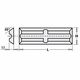 Нож HM 50,0x5,5x1,1mm MG06  Нож HM 50,0x5,5x1,1mm MG06