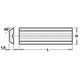 Нож HM 60,0x8,0x1,5mm MG18  Нож HM 60,0x8,0x1,5mm MG18