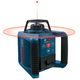 Bosch Нівелір лазерний ротаційний Professional GRL 250 HV, 30м/з приймачем 125м, ±0.1мм/м, 150/300/600 об/хв, IP54, 1.8кг, кейс, пульт RC1, окуляри, мішень, фото , изображение 7 | SNABZHENIE.com.ua