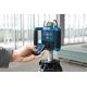 Bosch Нівелір лазерний ротаційний Professional GRL 300 HVG, 300м, ±0.1мм/м, 150/300/600 об/хв, тримач WM4, IP54, 1.8кг, зелений промінь, кейс, приймач LR1, пульт RC1, АКБ, ЗП, мішень, фото , изображение 4 | SNABZHENIE.com.ua