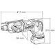 Makita Перфоратор DHR241RFJ акумуляторний, SDS+, 2Дж, Li-Ion 18В LXT, 2х3Аг, фото , зображення 6 | SNABZHENIE.com.ua Makita Перфоратор DHR241RFJ акумуляторний, SDS+, 2Дж, Li-Ion 18В LXT, 2х3Аг, фото , зображення 6 | SNABZHENIE.com.ua