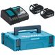 Makita Набір акумуляторів + зарядний пристрій 197952-5, LX BL1830 x 2шт (18В, 3Ач) + DC18RC, кейс Makpac1, фото , зображення 2 | SNABZHENIE.com.ua Makita Набір акумуляторів + зарядний пристрій 197952-5, LX BL1830 x 2шт (18В, 3Ач) + DC18RC, кейс Makpac1, фото , зображення 2 | SNABZHENIE.com.ua
