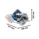 Bosch Пила циркулярна Professional GKS 18V-57, 18 В, диск 164 мм, 3400 об/хв, 3.4 кг, фото , изображение 8 | SNABZHENIE.com.ua