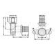 Угол натяжной Icma №1040 d16х2,2-1/2"В настенный 851040ADBO05, фото , изображение 2 | SNABZHENIE.com.ua Угол натяжной Icma №1040 d16х2,2-1/2"В настенный 851040ADBO05, фото , изображение 2 | SNABZHENIE.com.ua