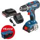 Bosch GSR 18-2-LI Plus аккумуляторный, 18В, 2х2Ач, ЗУ AL1820CV, кейс, + ящик Toolbox Pro, фото , изображение 5 | SNABZHENIE.com.ua