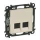 Legrand двойная RJ45 Кат.5е UTP Слоновая кость, Valena LIFE, фото  | SNABZHENIE.com.ua Legrand двойная RJ45 Кат.5е UTP Слоновая кость, Valena LIFE, фото  | SNABZHENIE.com.ua