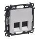 Legrand двойная RJ45 Кат.6 UTP Антрацит, фото  | SNABZHENIE.com.ua Legrand двойная RJ45 Кат.6 UTP Антрацит, фото  | SNABZHENIE.com.ua