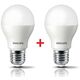 Philips LEDBulb E27 7.5-60W 3000K 230V A55 (1+1), фото , зображення 2 | SNABZHENIE.com.ua Philips LEDBulb E27 7.5-60W 3000K 230V A55 (1+1), фото , зображення 2 | SNABZHENIE.com.ua