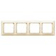 Legrand Рамка Valena Classic[4 поста, слонова кістка], фото , зображення 2 | SNABZHENIE.com.ua