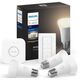 Philips Hue Стартовий комплект White (Bridge, Dimmer, лампа E27 White 3шт), фото  | SNABZHENIE.com.ua