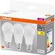 Osram Набір ламп 3шт LED E27 13Вт 2700К 1520Лм A60, фото  | SNABZHENIE.com.ua Osram Набір ламп 3шт LED E27 13Вт 2700К 1520Лм A60, фото  | SNABZHENIE.com.ua