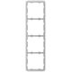 Ajax Рамка для вимикача на 4 секції Frame 4 seats for LightSwitch Vertical, фото  | SNABZHENIE.com.ua Ajax Рамка для вимикача на 4 секції Frame 4 seats for LightSwitch Vertical, фото  | SNABZHENIE.com.ua