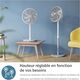 Вентилятор Philips підлоговий Series 2000, 40см, 48Вт, таймер, поворот 180, білий, фото , изображение 9 | SNABZHENIE.com.ua Вентилятор Philips підлоговий Series 2000, 40см, 48Вт, таймер, поворот 180, білий, фото , изображение 9 | SNABZHENIE.com.ua