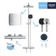 Душевая система термостатическая Grohe QuickFix Vitalio Comfort System 250 Cube 26696001 , фото , изображение 6 | SNABZHENIE.com.ua Душевая система термостатическая Grohe QuickFix Vitalio Comfort System 250 Cube 26696001 , фото , изображение 6 | SNABZHENIE.com.ua