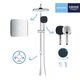 Душевая система Grohe QuickFix Vitalio Comfort 250 Cube 26698001 , фото , изображение 6 | SNABZHENIE.com.ua Душевая система Grohe QuickFix Vitalio Comfort 250 Cube 26698001 , фото , изображение 6 | SNABZHENIE.com.ua