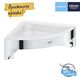 Полка для душа Grohe QuickFix Start Cube угловая с крючками 41106000, фото , зображення 4 | SNABZHENIE.com.ua Полка для душа Grohe QuickFix Start Cube угловая с крючками 41106000, фото , зображення 4 | SNABZHENIE.com.ua