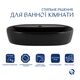 Комплект Qtap Scorpio: Раковина накладная 600x400x120 мм, Matt Black, овальная + Донный клапан Pop-up PU03, фото , зображення 3 | SNABZHENIE.com.ua Комплект Qtap Scorpio: Раковина накладная 600x400x120 мм, Matt Black, овальная + Донный клапан Pop-up PU03, фото , зображення 3 | SNABZHENIE.com.ua