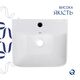 Комплект Qtap Tern: Раковина-моноблок напольная 440x380x830 мм, White + Донный клапан Pop-up PU02O, фото , изображение 5 | SNABZHENIE.com.ua Комплект Qtap Tern: Раковина-моноблок напольная 440x380x830 мм, White + Донный клапан Pop-up PU02O, фото , изображение 5 | SNABZHENIE.com.ua