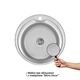 Кухонная мойка Brinex 510-D 0,8 мм Micro Decor (BRIN510MDEC08), фото , изображение 3 | SNABZHENIE.com.ua Кухонная мойка Brinex 510-D 0,8 мм Micro Decor (BRIN510MDEC08), фото , изображение 3 | SNABZHENIE.com.ua