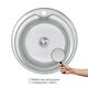 Кухонная мойка Brinex 510-D 0,8 мм Satin (BRIN510SAT08), фото , изображение 3 | SNABZHENIE.com.ua Кухонная мойка Brinex 510-D 0,8 мм Satin (BRIN510SAT08), фото , изображение 3 | SNABZHENIE.com.ua