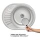 Кухонная мойка Brinex 5745 0,8 мм Micro Decor (BRIN5745MDEC0), фото , изображение 3 | SNABZHENIE.com.ua Кухонная мойка Brinex 5745 0,8 мм Micro Decor (BRIN5745MDEC0), фото , изображение 3 | SNABZHENIE.com.ua