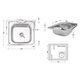 Кухонная мойка Brinex 5050 0,6 мм Satin (BRIN5050SAT06), фото , зображення 2 | SNABZHENIE.com.ua Кухонная мойка Brinex 5050 0,6 мм Satin (BRIN5050SAT06), фото , зображення 2 | SNABZHENIE.com.ua