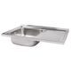 Кухонная мойка Brinex 5080-L 0,8 мм Satin (BRIN5080LSAT06), фото , зображення 4 | SNABZHENIE.com.ua Кухонная мойка Brinex 5080-L 0,8 мм Satin (BRIN5080LSAT06), фото , зображення 4 | SNABZHENIE.com.ua