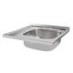 Кухонная мойка Brinex 6060-R 0,6 мм Satin (BRIN6060RSAT06), фото , зображення 3 | SNABZHENIE.com.ua Кухонная мойка Brinex 6060-R 0,6 мм Satin (BRIN6060RSAT06), фото , зображення 3 | SNABZHENIE.com.ua