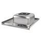 Кухонная мойка Brinex 6060-R 0,6 мм Satin (BRIN6060RSAT06), фото , зображення 4 | SNABZHENIE.com.ua Кухонная мойка Brinex 6060-R 0,6 мм Satin (BRIN6060RSAT06), фото , зображення 4 | SNABZHENIE.com.ua