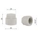 Заглушка PPR Blue Ocean с резьбой 20х1/2" ВР, фото , изображение 2 | SNABZHENIE.com.ua Заглушка PPR Blue Ocean с резьбой 20х1/2" ВР, фото , изображение 2 | SNABZHENIE.com.ua