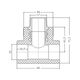 Тройник PPR Blue Ocean 25х3/4"х25 НР, фото , изображение 2 | SNABZHENIE.com.ua Тройник PPR Blue Ocean 25х3/4"х25 НР, фото , изображение 2 | SNABZHENIE.com.ua