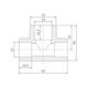 Тройник PPR Blue Ocean 32х25х32 редукционный, фото , зображення 2 | SNABZHENIE.com.ua Тройник PPR Blue Ocean 32х25х32 редукционный, фото , зображення 2 | SNABZHENIE.com.ua
