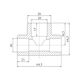 Тройник PPR Blue Ocean 40х20х40 редукционный, фото , зображення 2 | SNABZHENIE.com.ua Тройник PPR Blue Ocean 40х20х40 редукционный, фото , зображення 2 | SNABZHENIE.com.ua