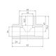 Тройник PPR Blue Ocean 50х32х50 редукционный, фото , зображення 2 | SNABZHENIE.com.ua Тройник PPR Blue Ocean 50х32х50 редукционный, фото , зображення 2 | SNABZHENIE.com.ua