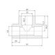 Тройник PPR Blue Ocean 63х32х63 редукционный, фото , зображення 2 | SNABZHENIE.com.ua Тройник PPR Blue Ocean 63х32х63 редукционный, фото , зображення 2 | SNABZHENIE.com.ua