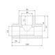 Тройник PPR Blue Ocean 63х40х63 редукционный, фото , изображение 2 | SNABZHENIE.com.ua Тройник PPR Blue Ocean 63х40х63 редукционный, фото , изображение 2 | SNABZHENIE.com.ua