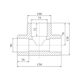 Тройник PPR Blue Ocean 90х75х90 редукционный, фото , изображение 2 | SNABZHENIE.com.ua Тройник PPR Blue Ocean 90х75х90 редукционный, фото , изображение 2 | SNABZHENIE.com.ua